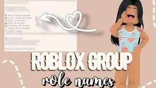 AESTHETIC names for roles/ranks in ROBLOX  groups (part 2) | rosaliexo