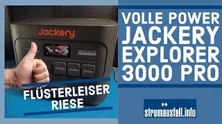 Jackery Explorer 3000 Pro Powerstation | Flüsterleiser Riese | Solargenerator