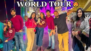 PEHLI BAR GLOBAL VILLAGE DEHKA 😍 | World Tour With Wife 😂
