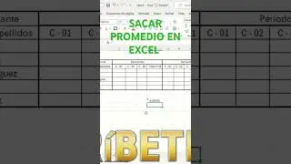 "Cómo Sacar Promedio en Excel en 20 Segundos 🚀 #Shorts"