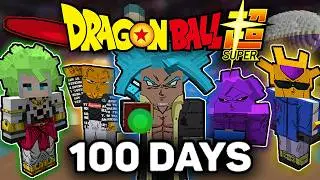 We Spent 100 Days in Dragon Ball Super Minecraft [5 Friends]