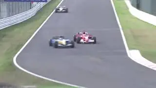 Fernando Alonso uses Eurobeat on Michael Schumacher