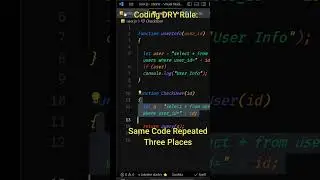 Coding DRY Rule : JavaScript, Python ,C,C++, programming 