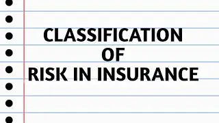 Classification of risk in insurance l Type of risks l Risk Management l 4 types of risk in insurance