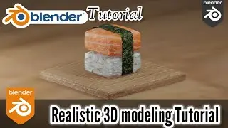 How To Make Realistic Model In Blender // Realistic Model Of Susi Making Tutorial In Blender 🍣 pt(1)