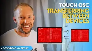 How to copy Touch OSC from computer to ipad (and back).
