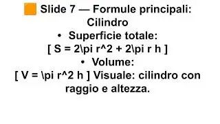 Solidi geometrici — volume e superficie