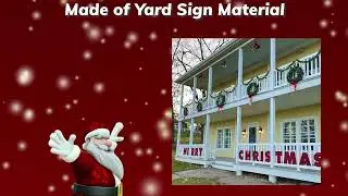 How To Spread Holiday Cheer with VictoryStore Merry Christmas Yard Signs! | Outdoor Lawn Decorations