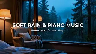 Serenity Night 🌌 Relaxing Rain Piano Music for Sleep and Inner Calm
