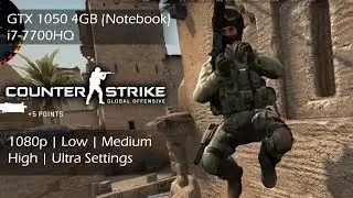 CS:GO GTX 1050 4GB Benchmark | 1080p All Settings | i7-7700HQ