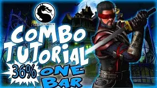 Mortal Kombat X KENSHI Combos - KENJUTSU - Mortal Kombat X Combo Tutorial
