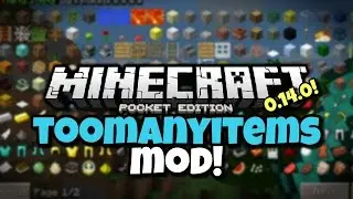 [0.14.0] Minecraft PE - GRAB ANY ITEM IN MCPE! - TooManyItems Mod Showcase