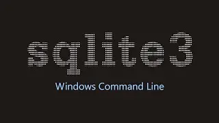 sqlite3 basics in Windows command line