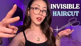 ASMR Invisible Haircut Roleplay ✂️ Scissors, Clips, Mouth Sounds, Layered Trims & Personal Attention
