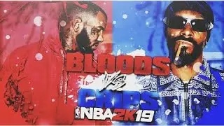 CRIPS VS BLOODS | THEY THROW HANDS? | WHO WON? | GAME WINNER? NBA2K19 PART 1!