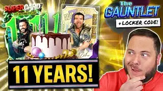 FREE 11th ANNIVERSARY CARDS Begin in WWE SuperCard! SPECIAL CODE & Beating The GAUNTLET!