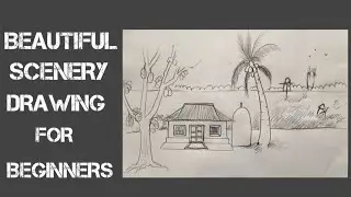 How to Draw Scenery with pencil step by step Part -01 | Scenery Art |