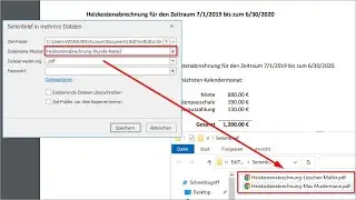 Serienbrief in mehrere PDF-Dateien erstellen und jede PDF individuell benennen