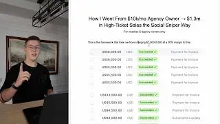 From $10K/Month SMMA to $1.3M in High-Ticket Sales: My Exact Strategy Revealed