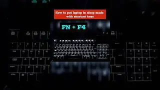 How to put laptop in sleep mode with shortcut keys #shorts #shortcut #laptop