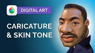 How to Draw CARICATURES for Beginners: Digital Art Portrait Tutorial (MediBang)