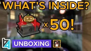 [TF2] UNBOXING: 50x SCREAM FORTRESS 2021 Cases!