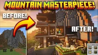 🏡 MINECRAFT MTUNTAIN MASTERPIECE! Village  2 HOURS (Timelapse Transformation!) ✨