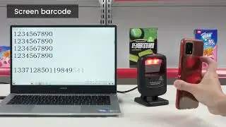4Mil Desktop Barcode Reader 1D 2D Omnidirectional CMOS Scanner For Supermarket