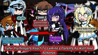 Fatui Harbingers React To Lumine’s Parents As Welt And Acheron || Genshin Impact || Gacha Reaction.