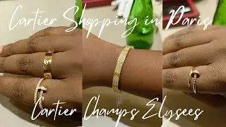 CARTIER SHOPPING IN PARIS ~ Shopping at Cartier Champs Elysees || HAYA GLAMAZON