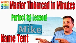 A Name Tent in Tinkercad | A perfect lesson for absolute beginners