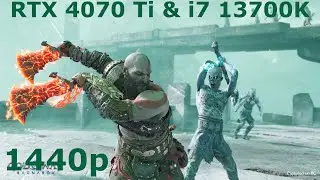 God Of War Ragnarok - 1440p - PC GAMEPLAY - RTX 4070 Ti & i7 13700K - DLSS - QUALITY  FG ON - 60 FPS