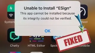 “Unable to verify” on iPhone 📲 Esign. // Fix the problem easily. No need Computer.