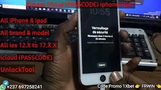 Comment faire un Bypass Icloud avec Réseau (PASSCODE) iphone ou ipad sur IOS 15. X 16.X 17.X.X
