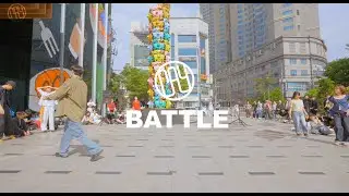 [4K] 2025 CAY DANCE UPSQUARE BUSKING | ‘BATTLE’ | WAACKING VS LOCKING