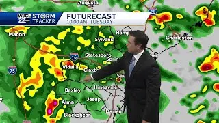 Showers and storms likely today