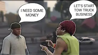 FRINKLIN AND HIS AUNT FRIEND STEAL A CAR ON A TOW TRUCK