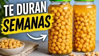 Cómo COCINAR Y CONSERVAR GARBANZOS por largo tiempo/muy fácil