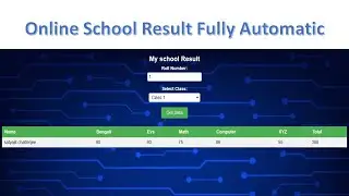 Online School Result Fully Automatic With multiple Google sheets.