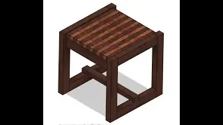 How to design a Solid Wood Mahogany portable stool in Fusion 360