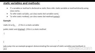 Difference between static and non static methods in java #static #java