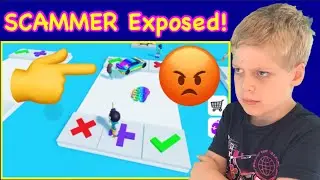 I EXPOSED a SCAMMER in Roblox POP IT TRADING!