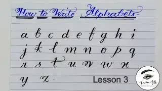 How to use cut markers (Lesson 3) | Small letters | English calligraphy 