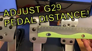 Logitech G29 pedals - Adjusting pedal distance