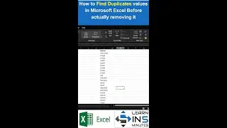 How to find duplicate values from data in excel before removing them | Learn in 5 Minutes