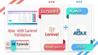 How to validation form in Laravel with Ajax || validation with laravel ajax || MIN IT || Part - 8