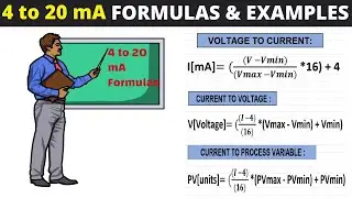 How to convert Voltage to current { 4 to 20ma Conversion Formulas with Examples }