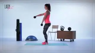 Dumbbell alternate front raise