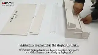 Card display easily assembled made by Hicon POP Displays Ltd #displaystand #displayracks