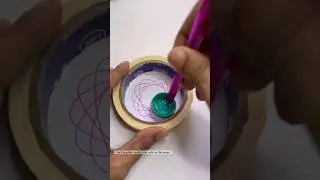 Handmade Spirograph,Anyone can make easily, Not perfect but still satisfying ☺️